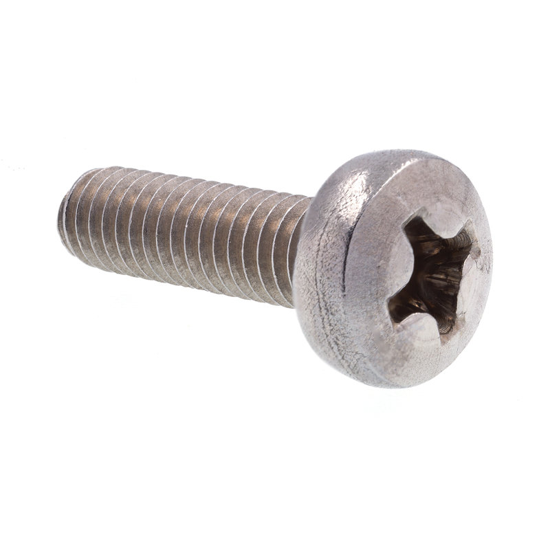 Machine Screws, Metric, Pan Head, Phillips Drive, M4-0.7 X 14MM, Grade A2-70 Stainless Steel (10 Pack)