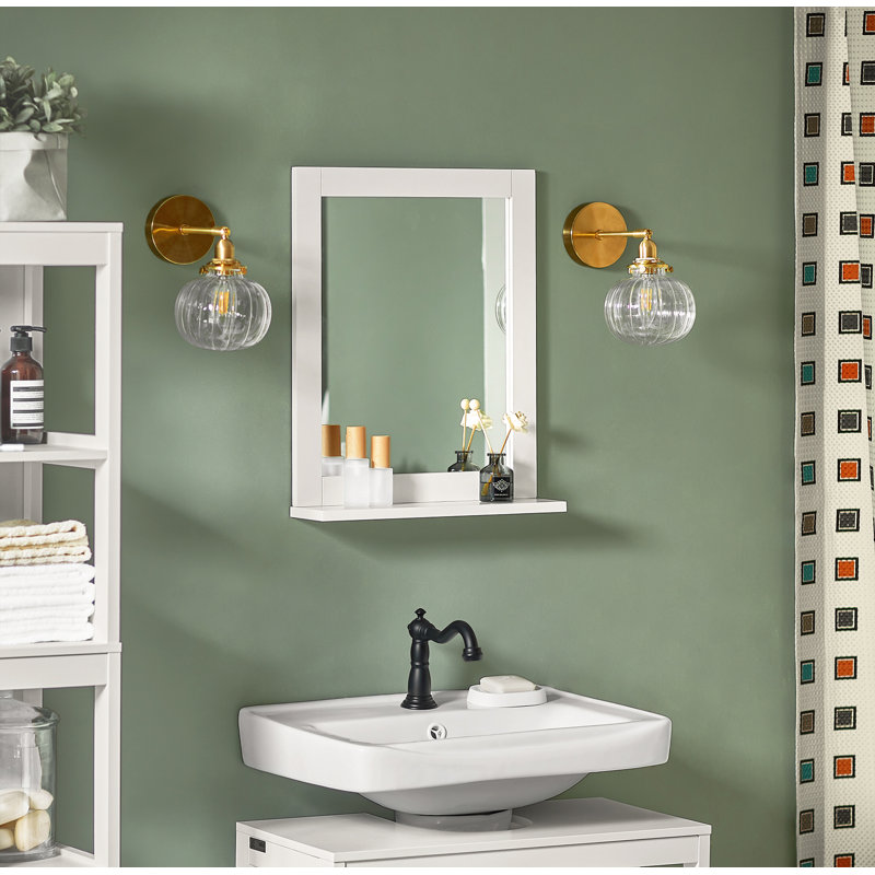 Goggin Wall Mirror with Shelf