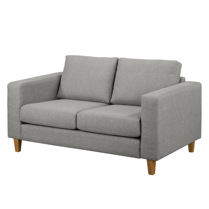 Latanyia 2 Seater Sofa, Light Gray, Brown
