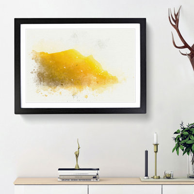 Bird Above the Channel Islands in Abstract - Picture Frame Graphic Art Print