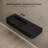 MonBlari 31.5" X 18" Rectangle Solid Surface Matte Black Wall Mount Sink Fluted Bathroom Sink-126478997