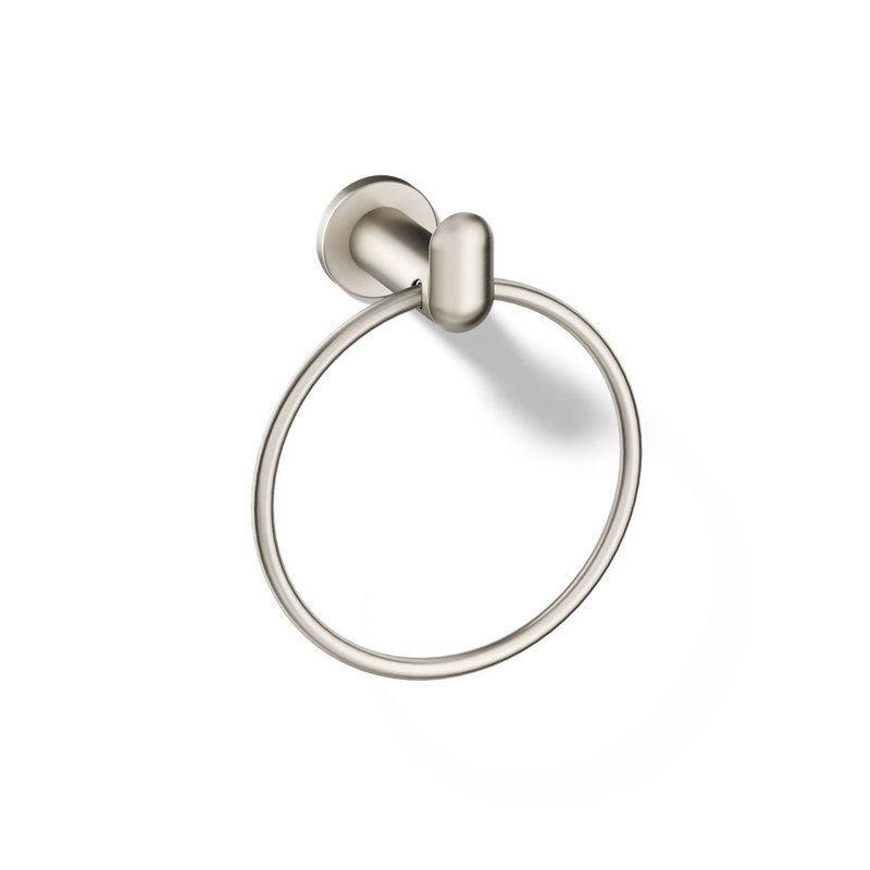 Kumin Towel Ring, Vibrant Brushed Nickel