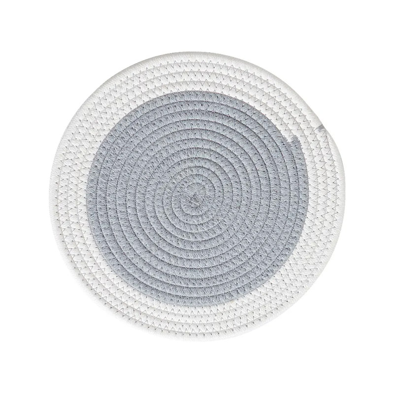 Napperon Breaden, Bleu/Gris, 14 po x 14 po
