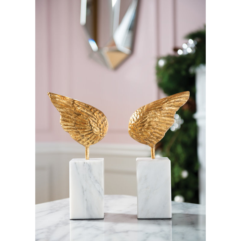 2 Piece Wing Sculpture Set