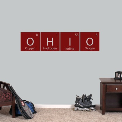 Décalcomanie murale ohio de table
