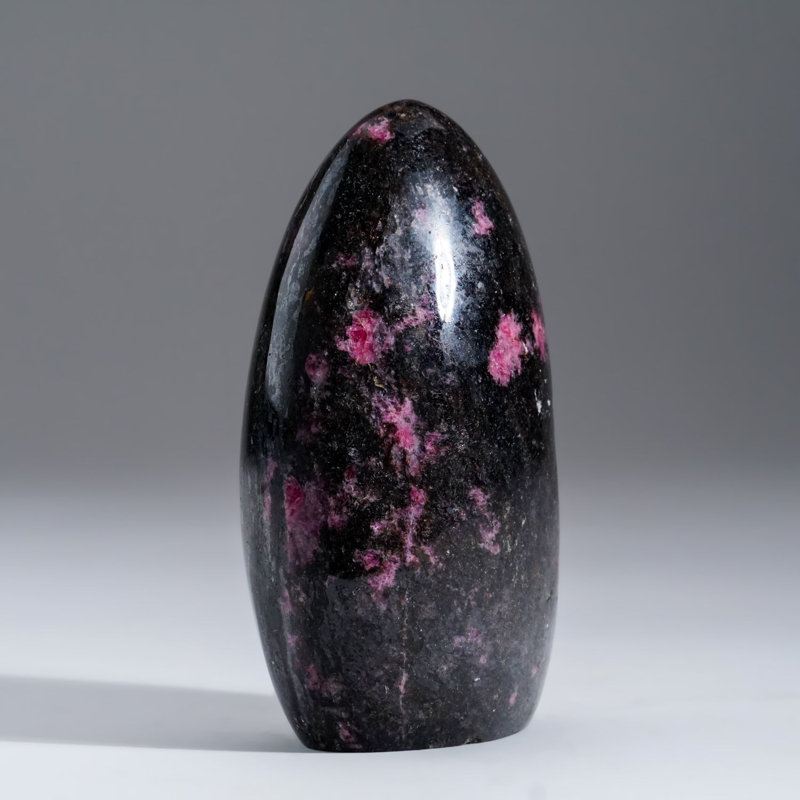Polished Imperial Rhodonite Freeform from Madagascar (1.5 Lbs)