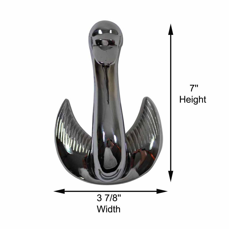 Victorian Swan Door Knocker, Chrome