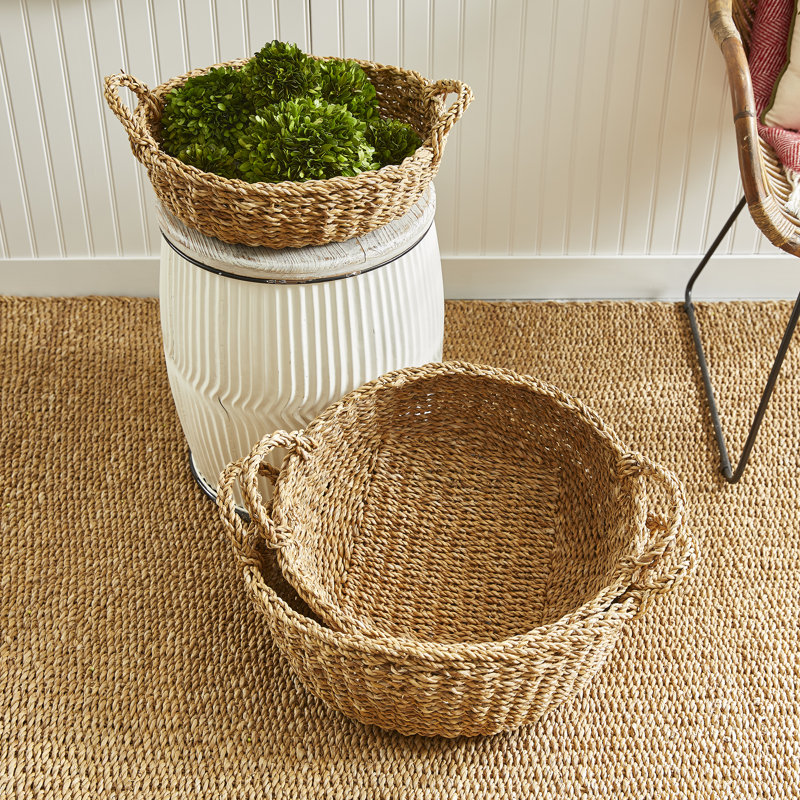 Charton Sg Shallow Baskets W/ Handles