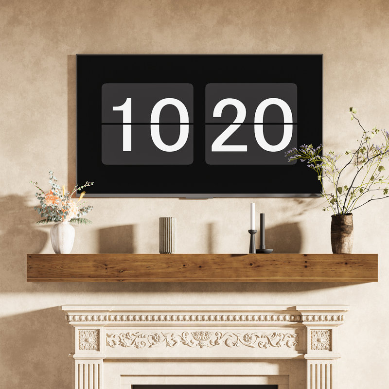 74.8" Fireplace Mantel Shelf, Wall Mounted Floating Shelves