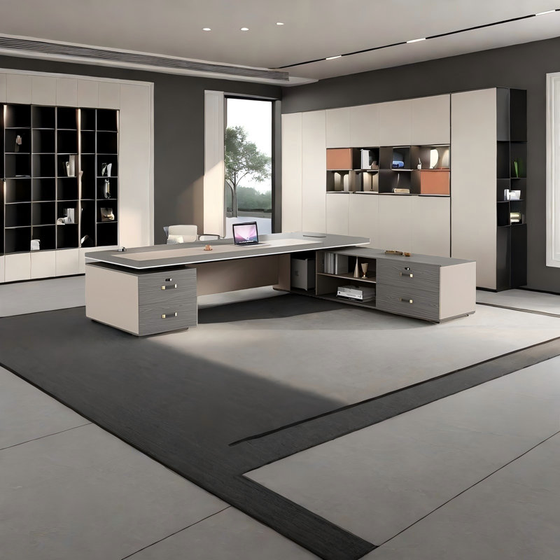 Table de bureau 110,24 po, H 29,53 po x l 110,24 po x P 70,87 po