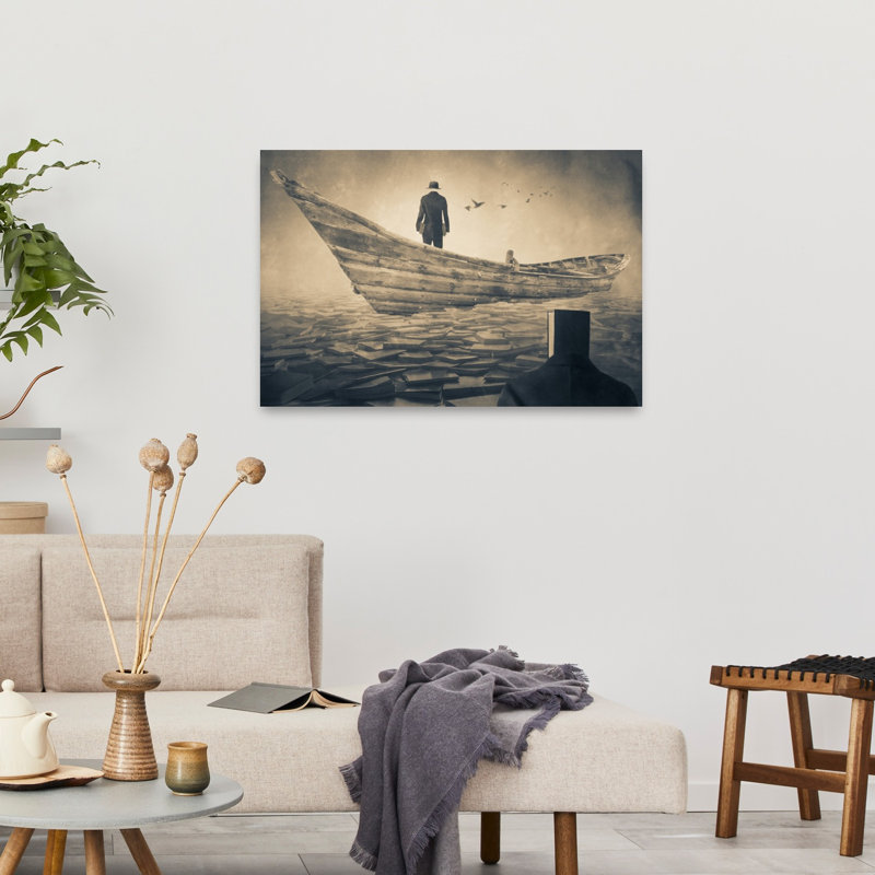 Reproduction d'art mural surréel surréel, H 24 po x l 36 po