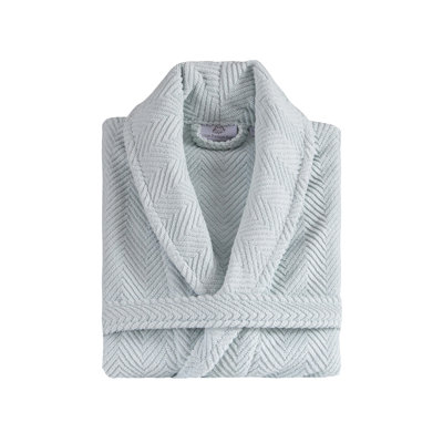 Chevron design 100% Turkish Cotton Terry Cloth Bathrobe