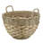 Portable Handmade Woven Wicker Storage Basket with Handles