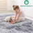 Stain- Area Rug In Cream/Blue, 2X8 Medallion, For A Functional Bedroom Cream/Blue 2X8, Non-Shedding Peaceful Nursery-2048599709