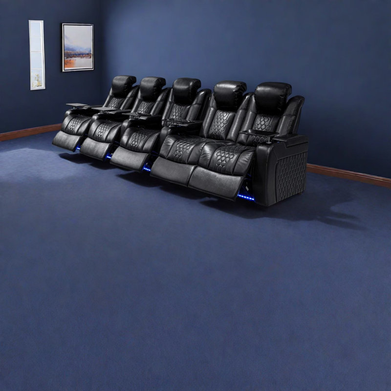 Premium Leather Recliners With Adjustable Features For Home Theater