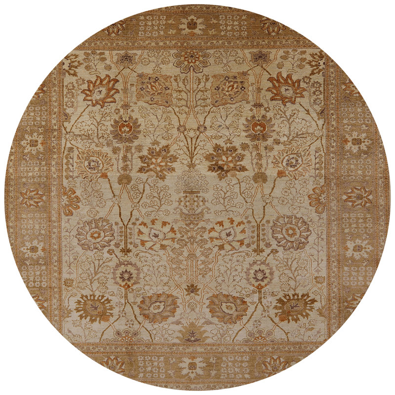 Tapis brun Saear, Rond 8 pi