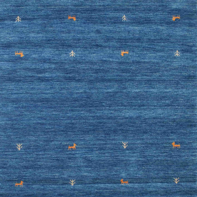 Tapis bleu ciel Baudin, Carré 5 pi