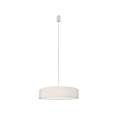 Epner 3 - Light White Drum Pendant