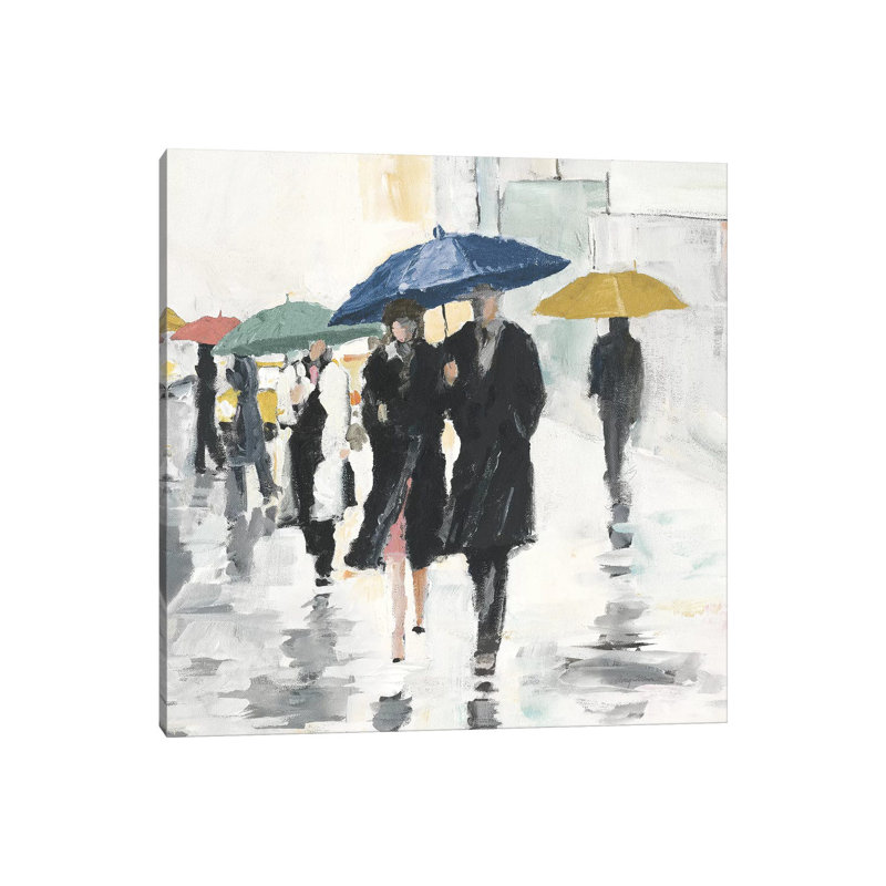 City In The Rain II by Avery Tillmon - Wrapped Canvas Print, 93.98 cm H x 93.98 cm W