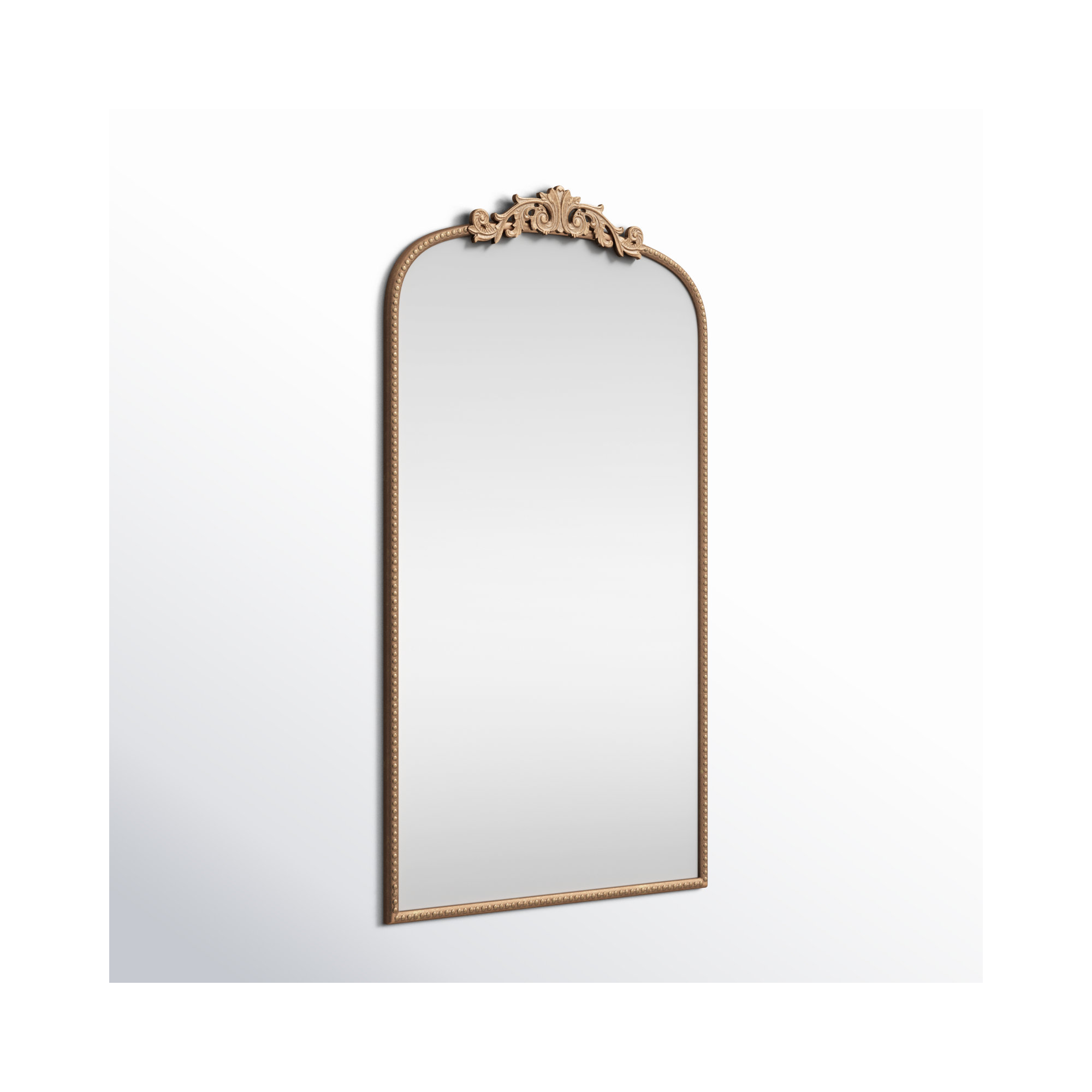 Emmeline Metal Arch Mirror, 66" x 36", Gold