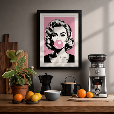 Bubblegum Pop Pop Art - Framed Print