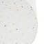 Table de bout d'extérieur en béton pour terrasse, table d'appoint de salon Terrazzo blanc
