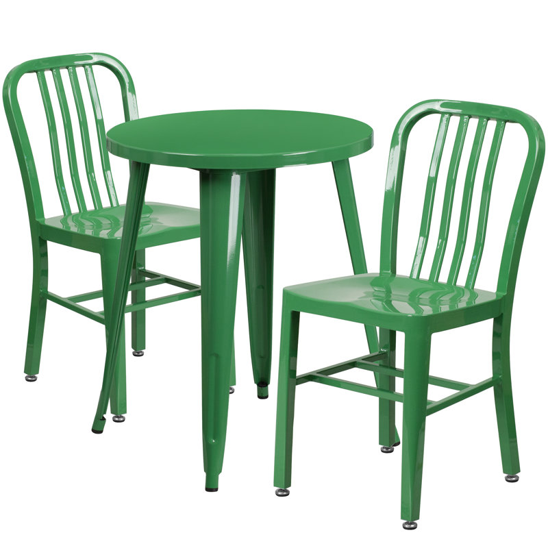 Ensemble de salle à manger 3 pièces Alston, Vert