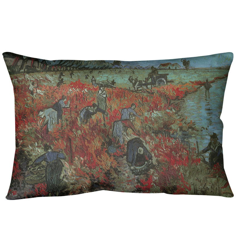 Coussin en vineyard, Bleu, Simili suède