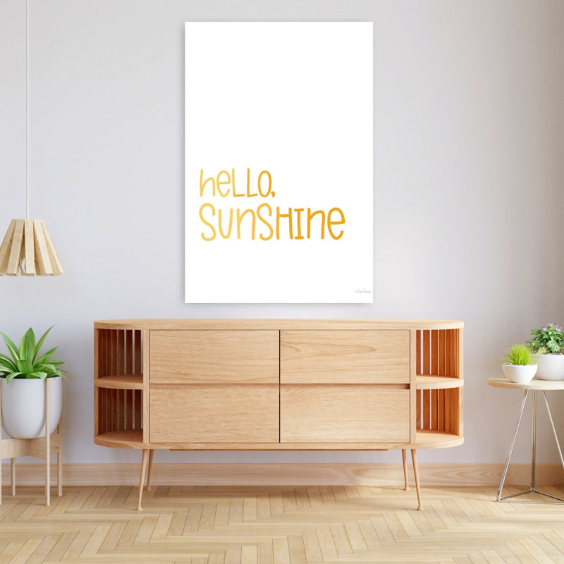 Hello Sunshine, art contemporain abstrait, H 48 po x l 32 po