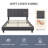 Size Modern Upholstered Bed Frame with Adjustable Square Tufted Headboard-93363909-99170190