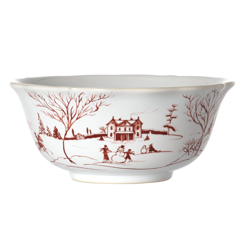 Country Estate Winter Frolic Cereal/Ice Cream Bowl