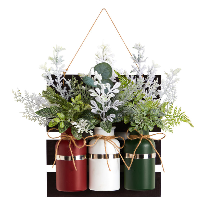 Ensemble de 3 plantes artificielles en pot