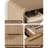 25''H 2-Drawer Nightstand w/ Charging Station, Modern Fluted Bedside Table, Curved Profile Design-519049007-506073261