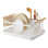 Égouttoir à vaisselle avec égouttoir amovible Yamazaki Home Tosca - Acier - Bois