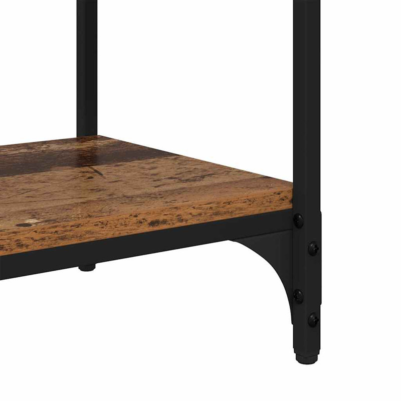Book Cabinet Engineered Wood and Steel Media Rack/Sizes, Old wood