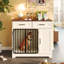 Cage pour chien 37,4 "avec 2 tiroirs et armoire de rangement