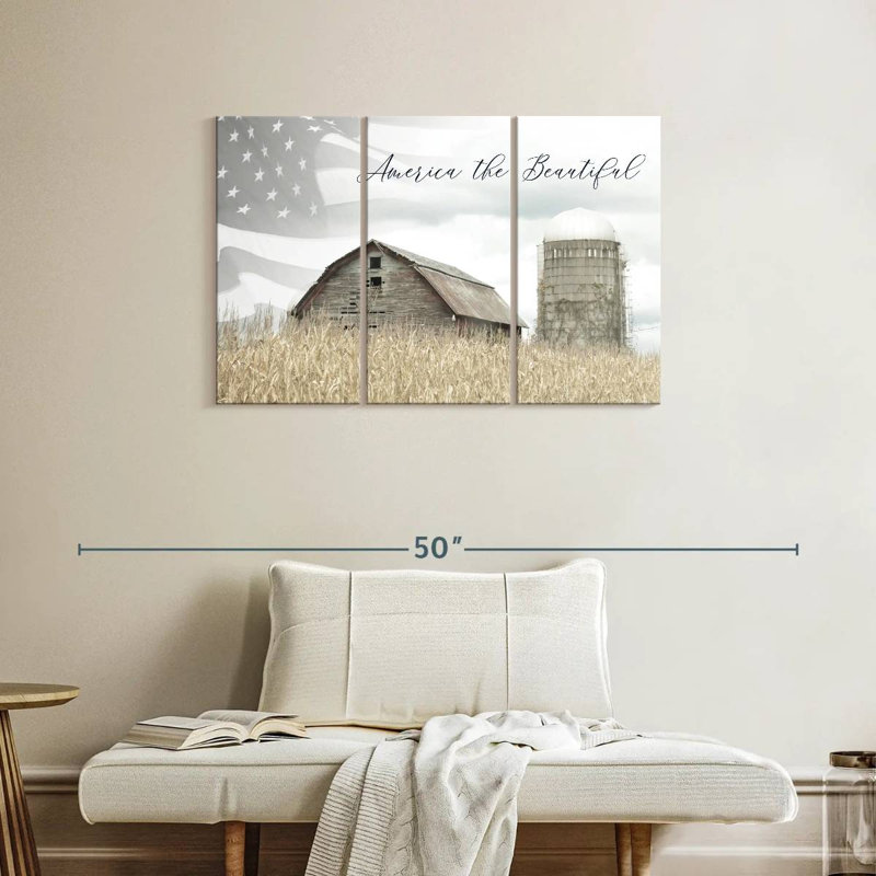 Lelar America The Beautiful Country, H 24 po x l 38 po