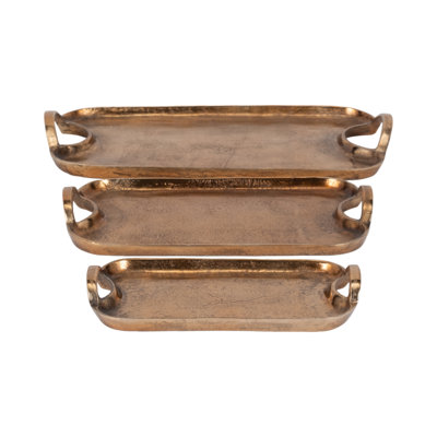 Aluminum Tray - Set of 3