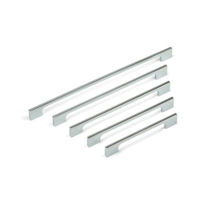 Polished Chrome Slim Squared D-Bar Handles