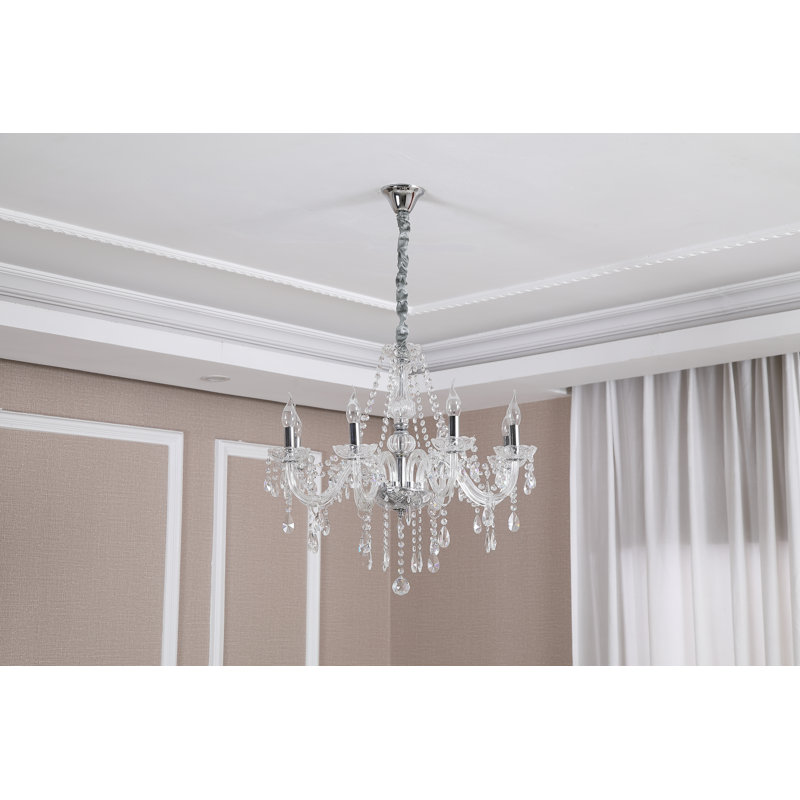 Andover Crystal Chandelier, 8 Lights