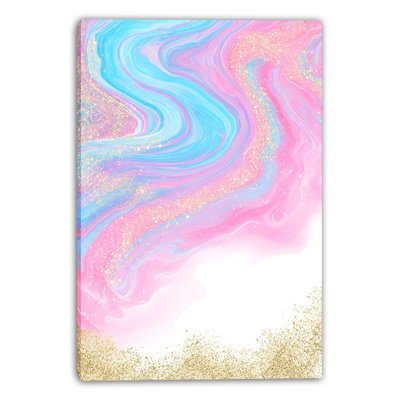 Sugar Marble Wrapped Canvas Wall Art