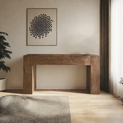 Retro Solid Wood Console Table