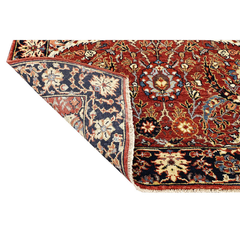 Hand Knotted Wool Oriental Area Rug, Runner 2'6" x 16'