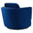 Pirouette Performance Velvet Swivel Armchair-319718230