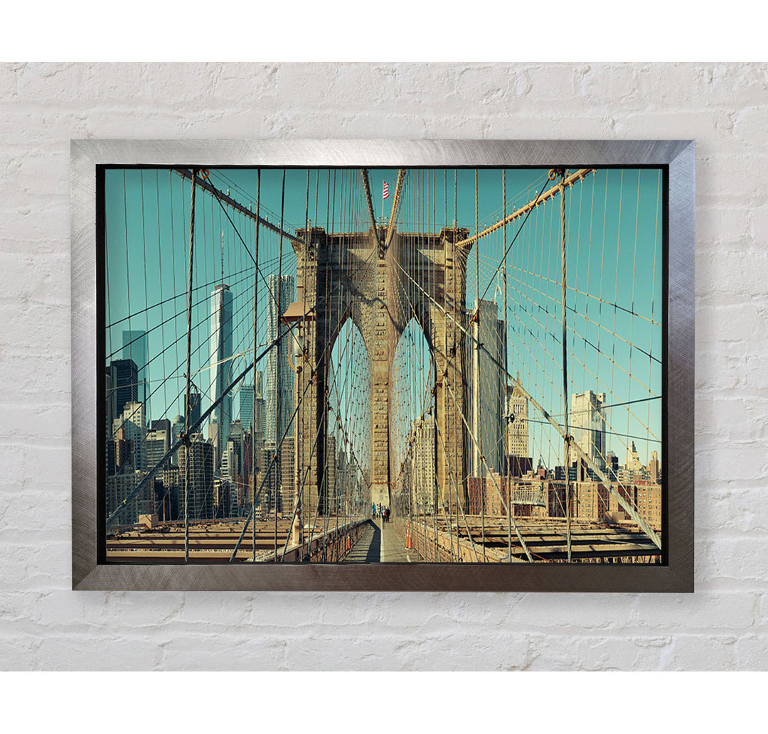 Amazing NYC Bridge - Einzelne Bilderrahmen Kunstdrucke