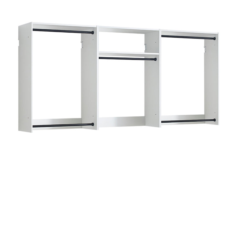 Freestanding Walk in Wood Closet System, White