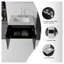 Meuble-lavabo flottant noir de 24 po avec lavabo intégré et porte à fermeture en douceur-221809777