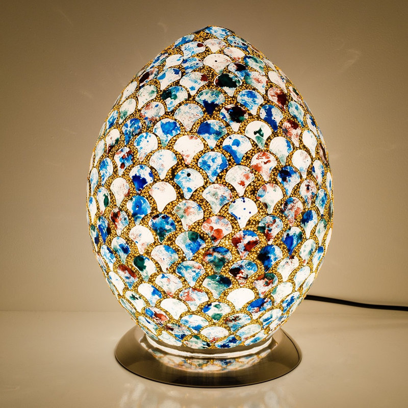 Mosaic 30Cm Table Lamp, Blue