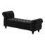 Banc de rangement rembourré et capitonné