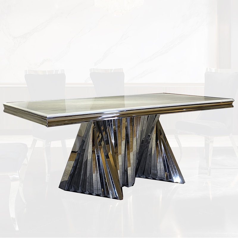 Axelrod Dining Table, Chrome